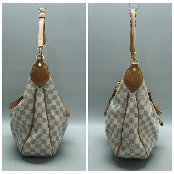 Louis Vuitton Evora White Damier Azur Canvas Satchel 1026-020525 - Picture 3 of 12